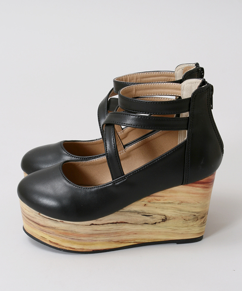 WEGO（ウィゴー）の「WEGO/クロスストラップパンプス（パンプス・レディース・ブラック/ピンク/レッド・MEDIUM/LARGE）」の9枚目の写真