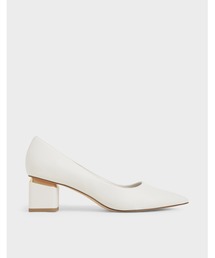 メタルアクセントポインテッドパンプス / Metal Accented Pointed Pumps