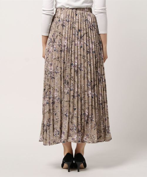 fifth（フィフス）の「フラワープリントウエストギャザーロングスカート（スカート・レディース・ベージュ/ブルー・MEDIUM）」の12枚目の写真