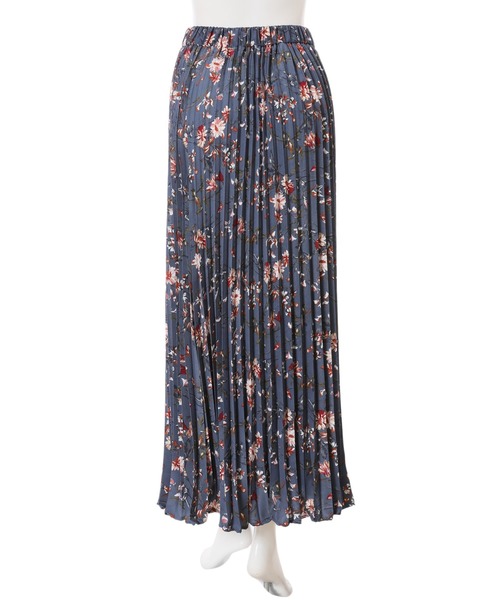 fifth（フィフス）の「フラワープリントウエストギャザーロングスカート（スカート・レディース・ベージュ/ブルー・MEDIUM）」の6枚目の写真