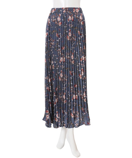 fifth（フィフス）の「フラワープリントウエストギャザーロングスカート（スカート・レディース・ベージュ/ブルー・MEDIUM）」の10枚目の写真