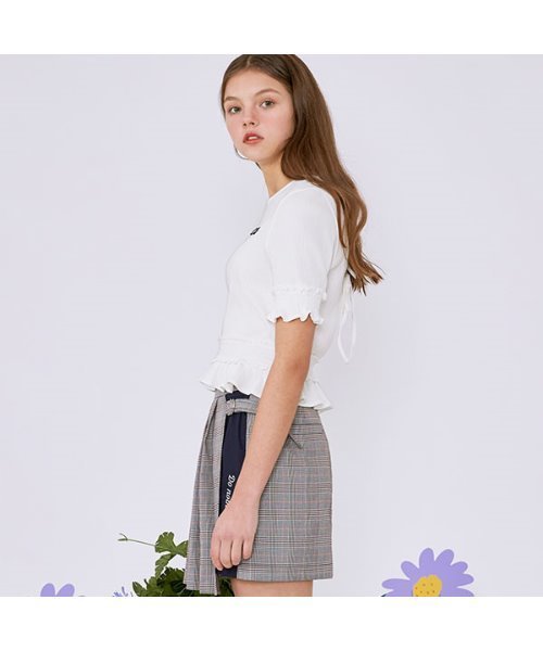 セール】『rola rola』BACK SLIT PUFF-SLEEVE T-SHIRT/バック
