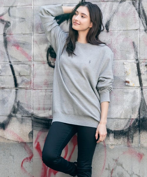 POLO RALPH LAUREN(�|�������t���[����)��POLO Ralph Lauren/�|�������t���[���� LS Crew Neck Pima Knit ���̎q�j�b�g(�j�b�g/�Z�[�^�[)