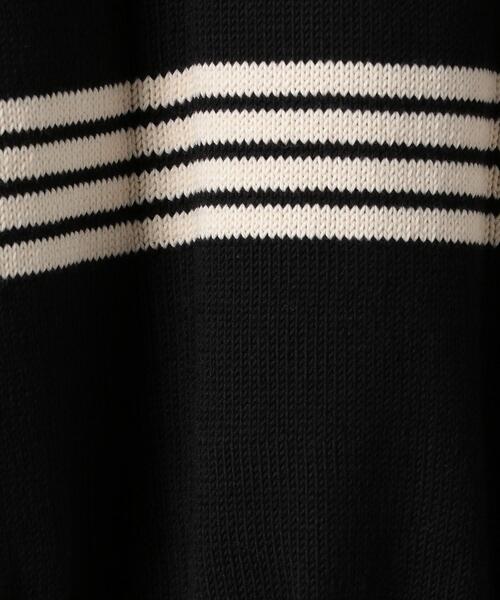 美品 バトナー クルーネックニット 2 ボーダー BATONER（バトナー）の「＜BATONER（バトナー）＞ 2トーン ボーダー