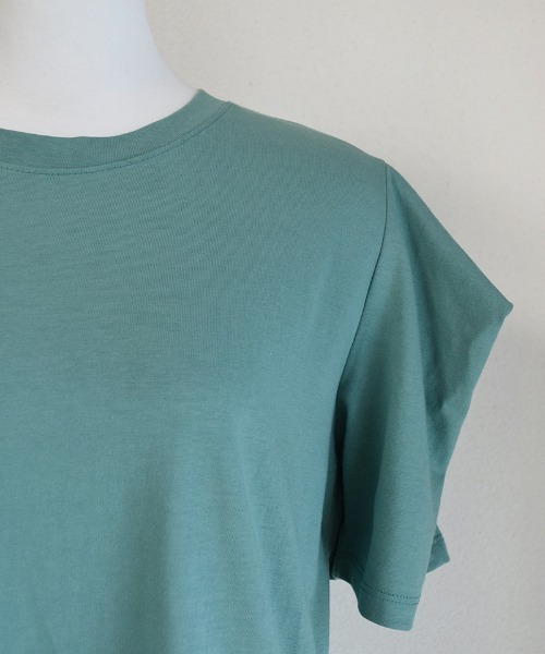 Marient(マリエント)の「スリーブタックTシャツ/Tee(Tシャツ/カットソー・レディース・ホワイト/グリーン・FREE)」の11枚目の写真