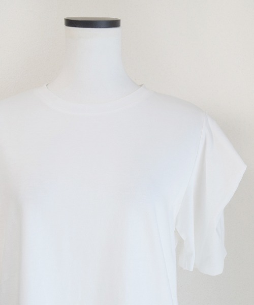 Marient(マリエント)の「スリーブタックTシャツ/Tee(Tシャツ/カットソー・レディース・ホワイト/グリーン・FREE)」の20枚目の写真