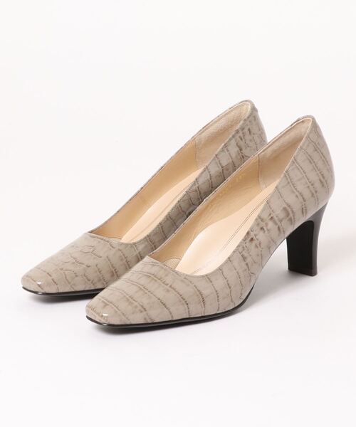 Riz raffinee（リズラフィーネ）の「スクエアトゥパンプス（パンプス・レディース・ブラック/その他20/ブラック系その他2/ヘザーグレー/ウッドランド/ミックスグレー・24.5cm/24cm/22.5cm/23.5cm/23cm/22cm）」の4枚目の写真