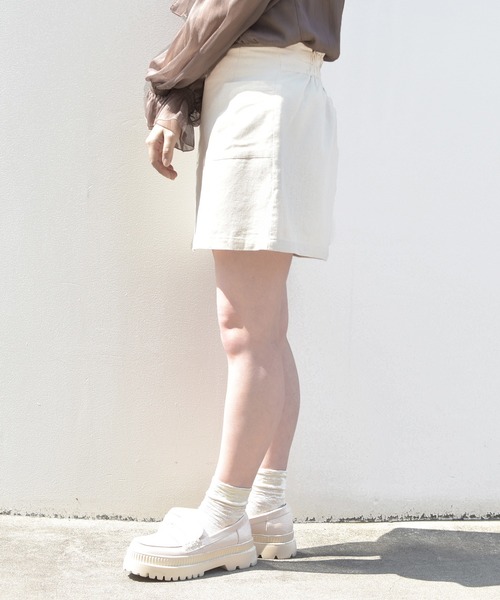 PairPair（ペアペア）の「リネンダブルポケットスカパン(セットアップ)（その他パンツ・レディース・ベージュ/アイボリー/ブルー系その他・FREE）」の9枚目の写真