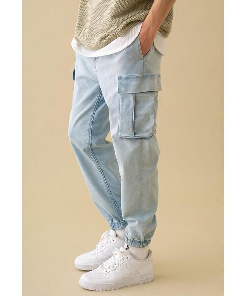 MONKEY TIME（モンキータイム）の「＜monkey time＞ ST TCR/TWL CARGO JOGGER/カーゴジョガーパンツ（カーゴパンツ・メンズ・ライトブルー・L/XL/S/M）」の3枚目の写真