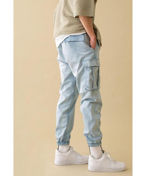 MONKEY TIME（モンキータイム）の「＜monkey time＞ ST TCR/TWL CARGO JOGGER/カーゴジョガーパンツ（カーゴパンツ・メンズ・ライトブルー・L/XL/S/M）」の13枚目の写真