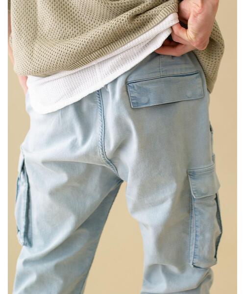 MONKEY TIME（モンキータイム）の「＜monkey time＞ ST TCR/TWL CARGO JOGGER/カーゴジョガーパンツ（カーゴパンツ・メンズ・ライトブルー・L/XL/S/M）」の14枚目の写真