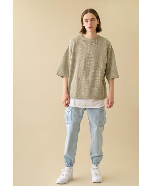 MONKEY TIME（モンキータイム）の「＜monkey time＞ ST TCR/TWL CARGO JOGGER/カーゴジョガーパンツ（カーゴパンツ・メンズ・ライトブルー・L/XL/S/M）」の16枚目の写真