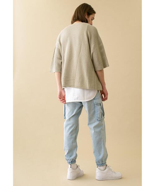 MONKEY TIME（モンキータイム）の「＜monkey time＞ ST TCR/TWL CARGO JOGGER/カーゴジョガーパンツ（カーゴパンツ・メンズ・ライトブルー・L/XL/S/M）」の17枚目の写真