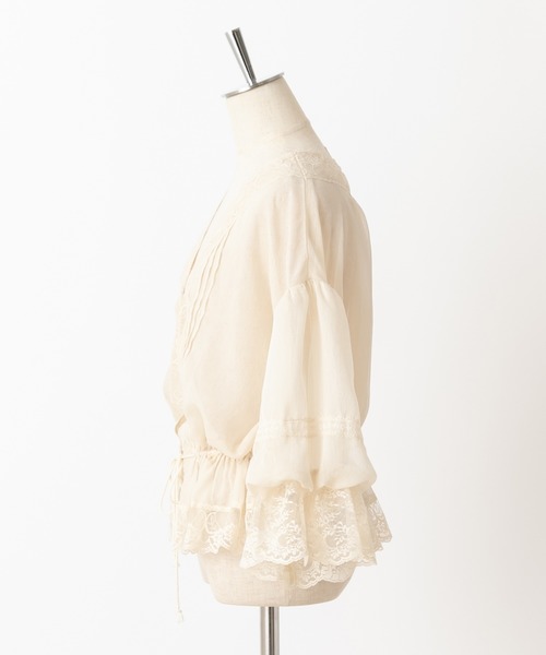 one after another NICE CLAUP（ワンアフターアナザーナイスクラップ）の「vintage風レースブラウス（シャツ/ブラウス・レディース・モカ/ベージュ/サックスブルー・FREE）」の21枚目の写真