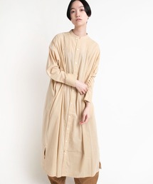 RNA-N | D1521 スタンドカラータックシャツワンピース(シャツワンピース)