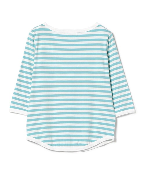 新品タグ付き　BEAMS BOY ボートネック カットソー ボーダー BEAMS WOMEN｜BEAMS BOY / ナバルボーダー ビッグ ボートネック