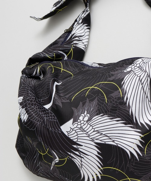 カヤ（カヤ）の「【カヤ】たすきバッグ 鶴（ショルダーバッグ・メンズ・ブラック/カーキ・FREE）」の10枚目の写真