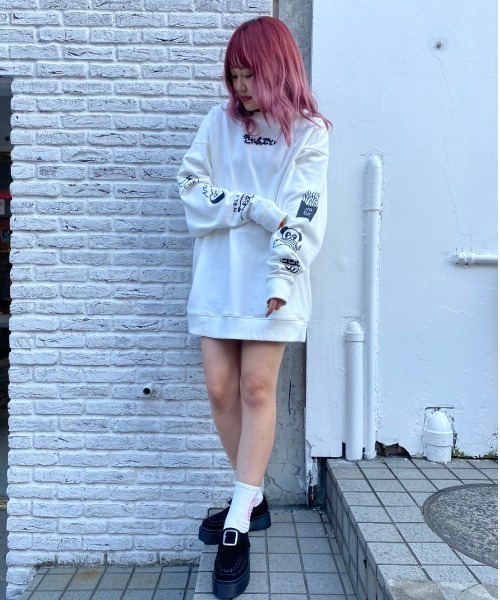 Candy Stripper(キャンディストリッパー)の「CANDY ASSORTED SWEAT ワンピース(ワンピース・レディース・ブラック/オフホワイト/ピンク/パープル・2)」の13枚目の写真