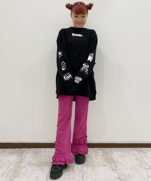 Candy Stripper(キャンディストリッパー)の「CANDY ASSORTED SWEAT ワンピース(ワンピース・レディース・ブラック/オフホワイト/ピンク/パープル・2)」の17枚目の写真