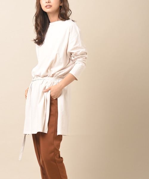 rps(アールピーエス)の「ベルト付きカットチュニック(チュニック・レディース・ブラック/パープル/ピンク/アイボリー・M)」の17枚目の写真