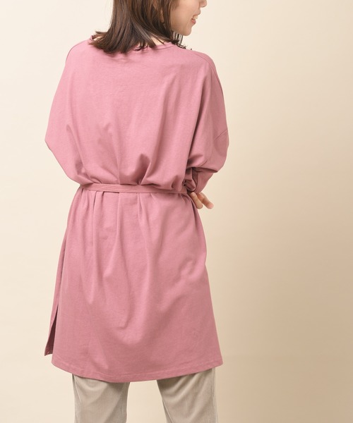 rps(アールピーエス)の「ベルト付きカットチュニック(チュニック・レディース・ブラック/パープル/ピンク/アイボリー・M)」の15枚目の写真