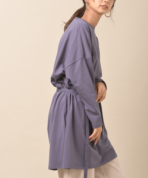 rps(アールピーエス)の「ベルト付きカットチュニック(チュニック・レディース・ブラック/パープル/ピンク/アイボリー・M)」の13枚目の写真