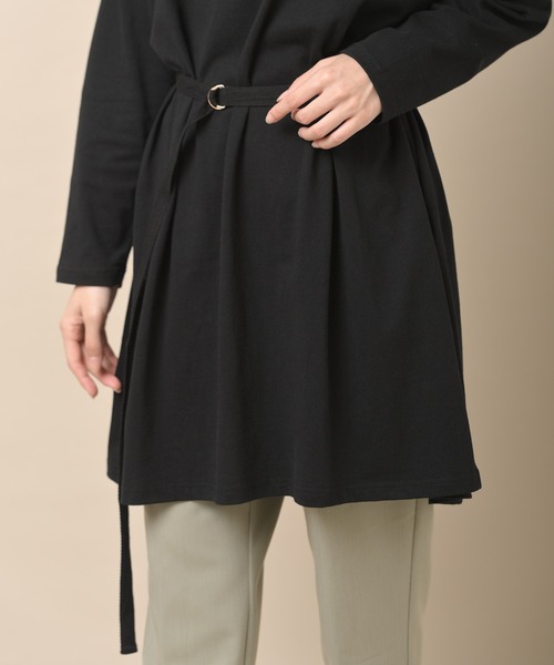 rps(アールピーエス)の「ベルト付きカットチュニック(チュニック・レディース・ブラック/パープル/ピンク/アイボリー・M)」の11枚目の写真