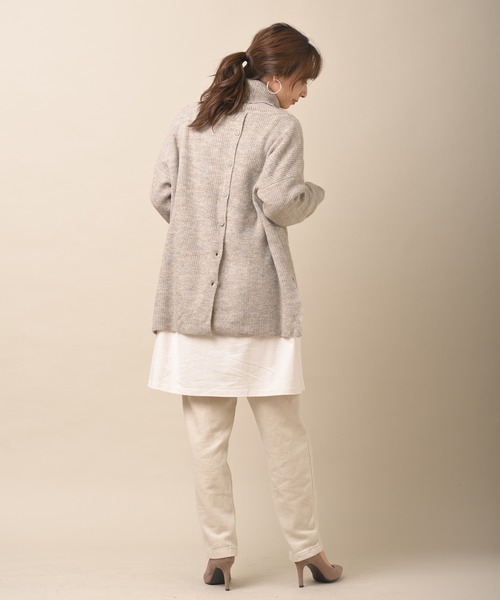 rps(アールピーエス)の「ベルト付きカットチュニック(チュニック・レディース・ブラック/パープル/ピンク/アイボリー・M)」の9枚目の写真