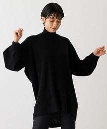 AZUL by moussy | WIDE YOKE HIGHNECK KNIT/ワイドヨークハイネックニット(ニット/セーター)