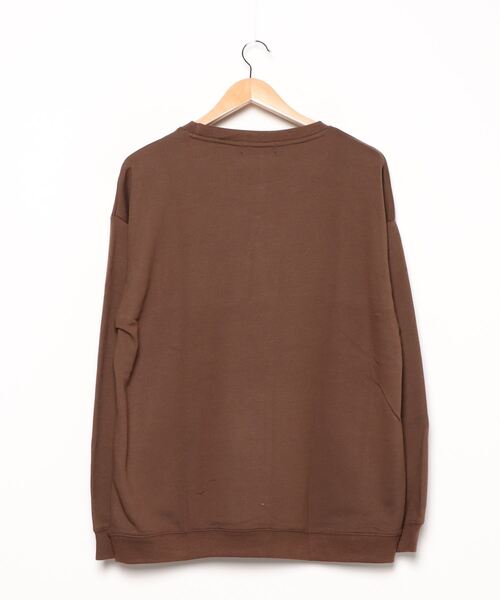 ８(eight)（エイト）の「ビッグ スウェット トレーナー ヒマワリ 絵画（スウェット・メンズ・ブラック/ベージュ/ブラウン・MEDIUM/X-LARGE/LARGE）」の4枚目の写真