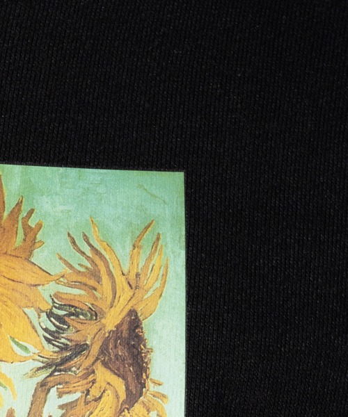 ８(eight)（エイト）の「ビッグ スウェット トレーナー ヒマワリ 絵画（スウェット・メンズ・ブラック/ベージュ/ブラウン・MEDIUM/X-LARGE/LARGE）」の5枚目の写真