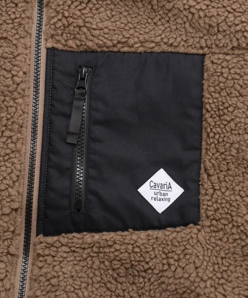 SILVER BULLET（シルバーバレット）の「『CavariA/キャバリア』モコモコニットボアスタンドジャケット（ブルゾン・メンズ・ベージュ/ブラック/キャメル/その他/その他1/カーキ/その他2/ホワイト/モカ・M/L）」の17枚目の写真