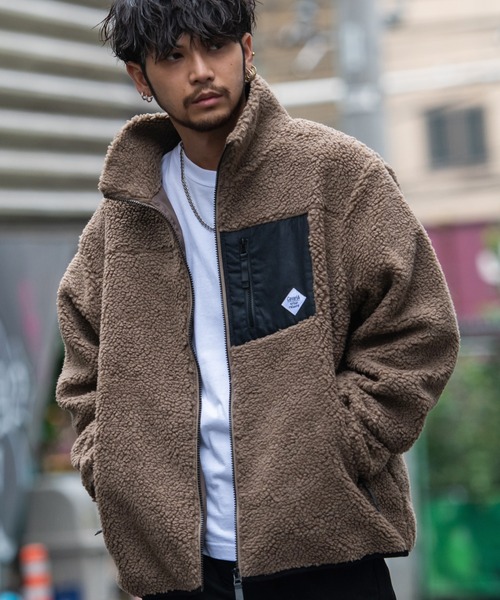 SILVER BULLET（シルバーバレット）の「『CavariA/キャバリア』モコモコニットボアスタンドジャケット（ブルゾン・メンズ・ベージュ/ブラック/キャメル/その他/その他1/カーキ/その他2/ホワイト/モカ・M/L）」の11枚目の写真