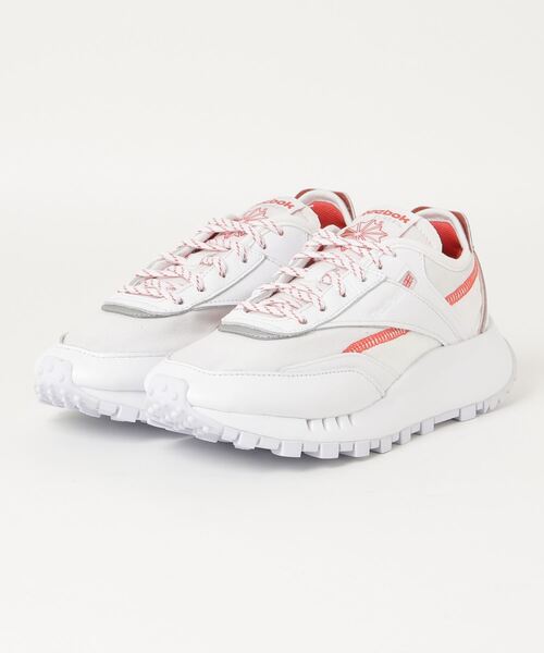Reebok(リーボック)の「クラシックレザー / Classic Leather Legacy Pure(スニーカー・メンズ・ホワイト×レッド/ベージュ系その他/アイボリー・23.0cm/23.5cm/24.0cm/24.5cm/25.0cm/25.5cm/26.5cm/27.0cm/27.5cm/28.0cm/26.0cm/28.5cm/29.0cm)」の2枚目の写真