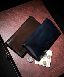 VANQUISH（ヴァンキッシュ）の「【VANQUISH/ヴァンキッシュ】　アドバンレザー牛革　通しマチ長束入小銭ファスナー付き（財布）」