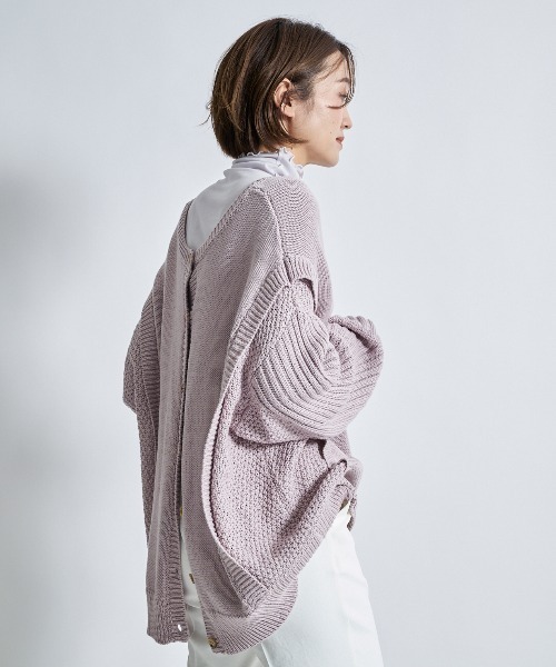 DouDou(ドゥドゥ)の「配色メロータートル(Tシャツ/カットソー・レディース・オフホワイト/ライトグレー/ライトベージュ・FREE)」の9枚目の写真