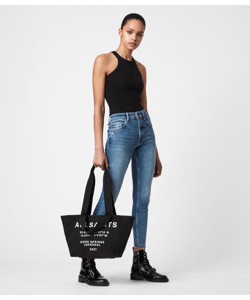 ALLSAINTS（オールセインツ）の「SMALL PRINTED CLAREN | スモール プリンテッド CLAREN バッグ（ハンドバッグ・レディース・ホワイト系その他/ブラック・ONE SIZE）」の11枚目の写真