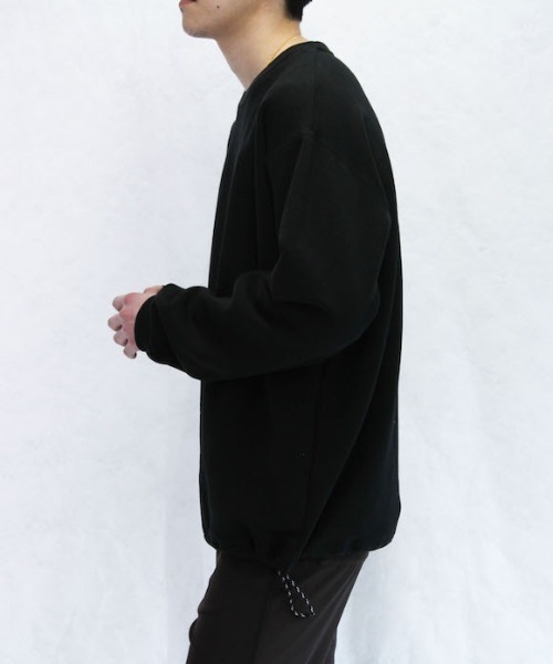 WELLDER（ウェルダー）の「WELLDER Pull-Over Crewneck Sweat Shirt（スウェット・メンズ・ブラック・S）」の6枚目の写真