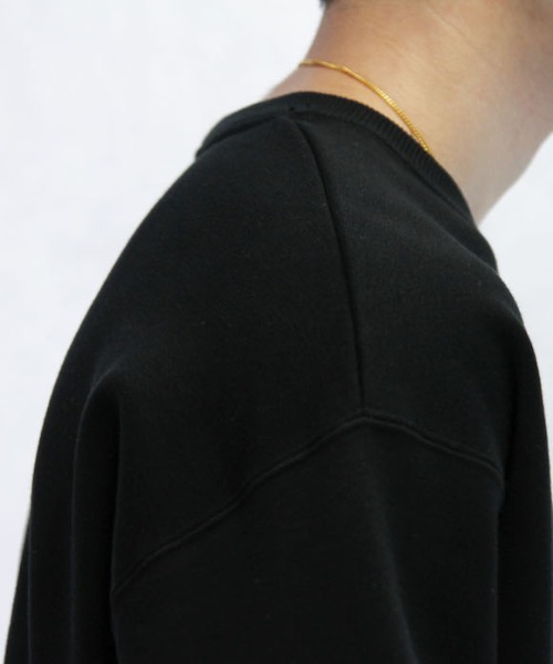 WELLDER（ウェルダー）の「WELLDER Pull-Over Crewneck Sweat Shirt（スウェット・メンズ・ブラック・S）」の2枚目の写真