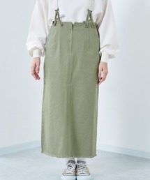 ハイショクステッチサスペンダースカート
