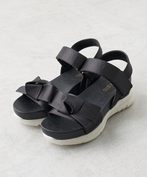 OLIVE des OLIVE（オリーブデオリーブ）の「リボンスポーツサンダル（サンダル・レディース・ブラック/ピンク系その他・SMALL/MEDIUM/LARGE）」の11枚目の写真
