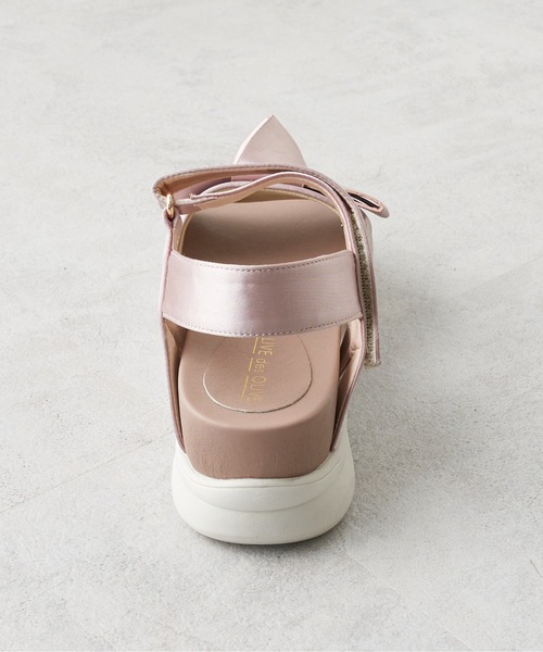 OLIVE des OLIVE（オリーブデオリーブ）の「リボンスポーツサンダル（サンダル・レディース・ブラック/ピンク系その他・SMALL/MEDIUM/LARGE）」の8枚目の写真