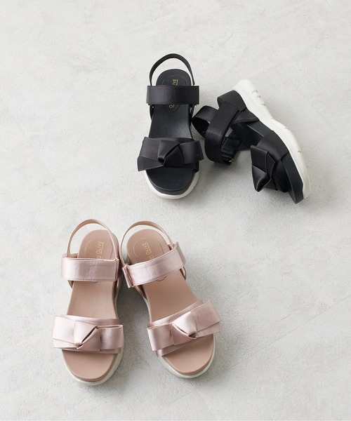 OLIVE des OLIVE（オリーブデオリーブ）の「リボンスポーツサンダル（サンダル・レディース・ブラック/ピンク系その他・SMALL/MEDIUM/LARGE）」の6枚目の写真