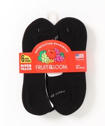 FRUIT OF THE LOOM（フルーツオブザルーム）の「【FRUIT OF THE LOOM】 /  無地BLK  6P SOX（ソックス/靴下・メンズ）」
