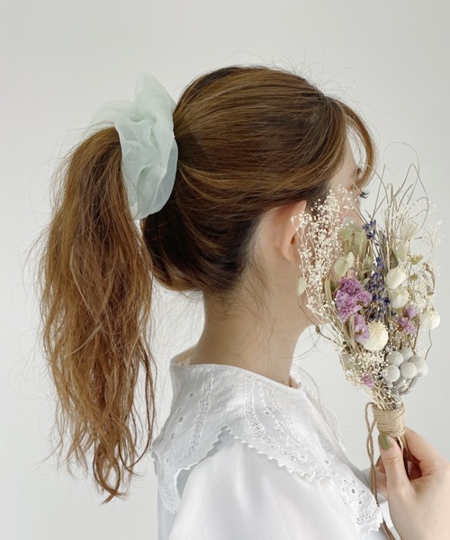 Loueme（ルエム）の「シアーシフォンシュシュ（シュシュ・レディース・ブラック/その他1/ピンク/ミント/その他2・FREE）」の13枚目の写真