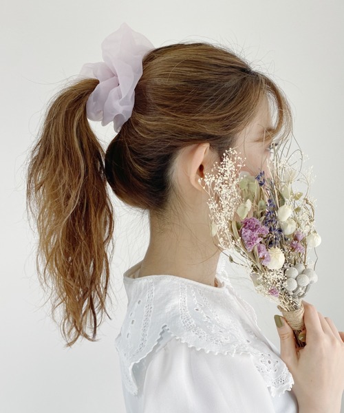 Loueme（ルエム）の「シアーシフォンシュシュ（シュシュ・レディース・ブラック/その他1/ピンク/ミント/その他2・FREE）」の12枚目の写真