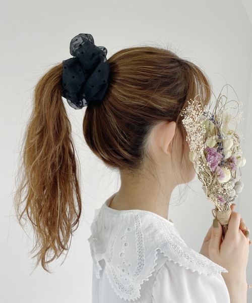 Loueme（ルエム）の「シアーシフォンシュシュ（シュシュ・レディース・ブラック/その他1/ピンク/ミント/その他2・FREE）」の15枚目の写真