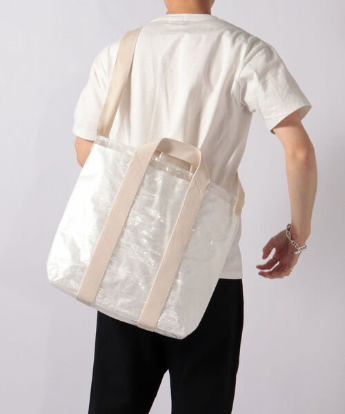 GLOSTER（グロスター）の「【SSB/エスエスビー】2WAY RECOAD BAG レコードトートバッグ (SSB-109)（トートバッグ・メンズ・ブラック/シルバー/ホワイト・FREE）」の2枚目の写真