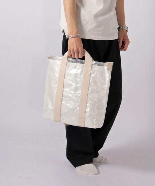 GLOSTER（グロスター）の「【SSB/エスエスビー】2WAY RECOAD BAG レコードトートバッグ (SSB-109)（トートバッグ・メンズ・ブラック/シルバー/ホワイト・FREE）」の14枚目の写真