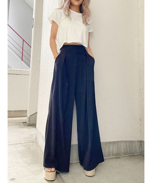 GYDA（ジェイダ）の「GO GO SHAWTYショートTシャツ（Tシャツ/カットソー・レディース・オフホワイト/ライトグリーン/ベージュ/ブラック・FREE）」の5枚目の写真